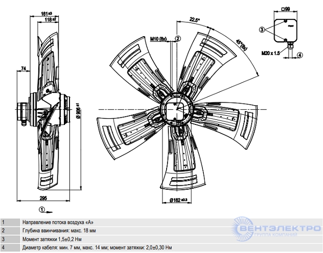 Габаритные размеры A6D910-AA01-02