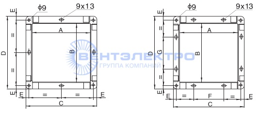 Присоединительные размеры VM SYT 12-9L